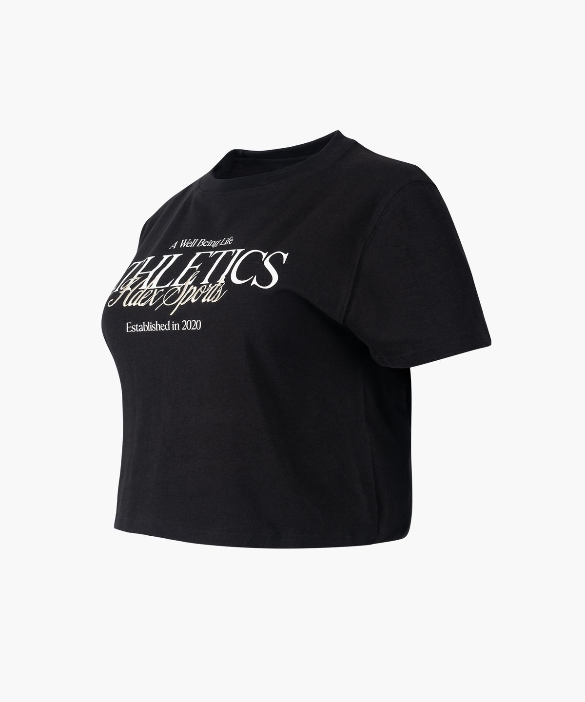 에이치덱스(HDEX) 우먼스 웰 라이프 크롭 숏 슬리브 (Black)