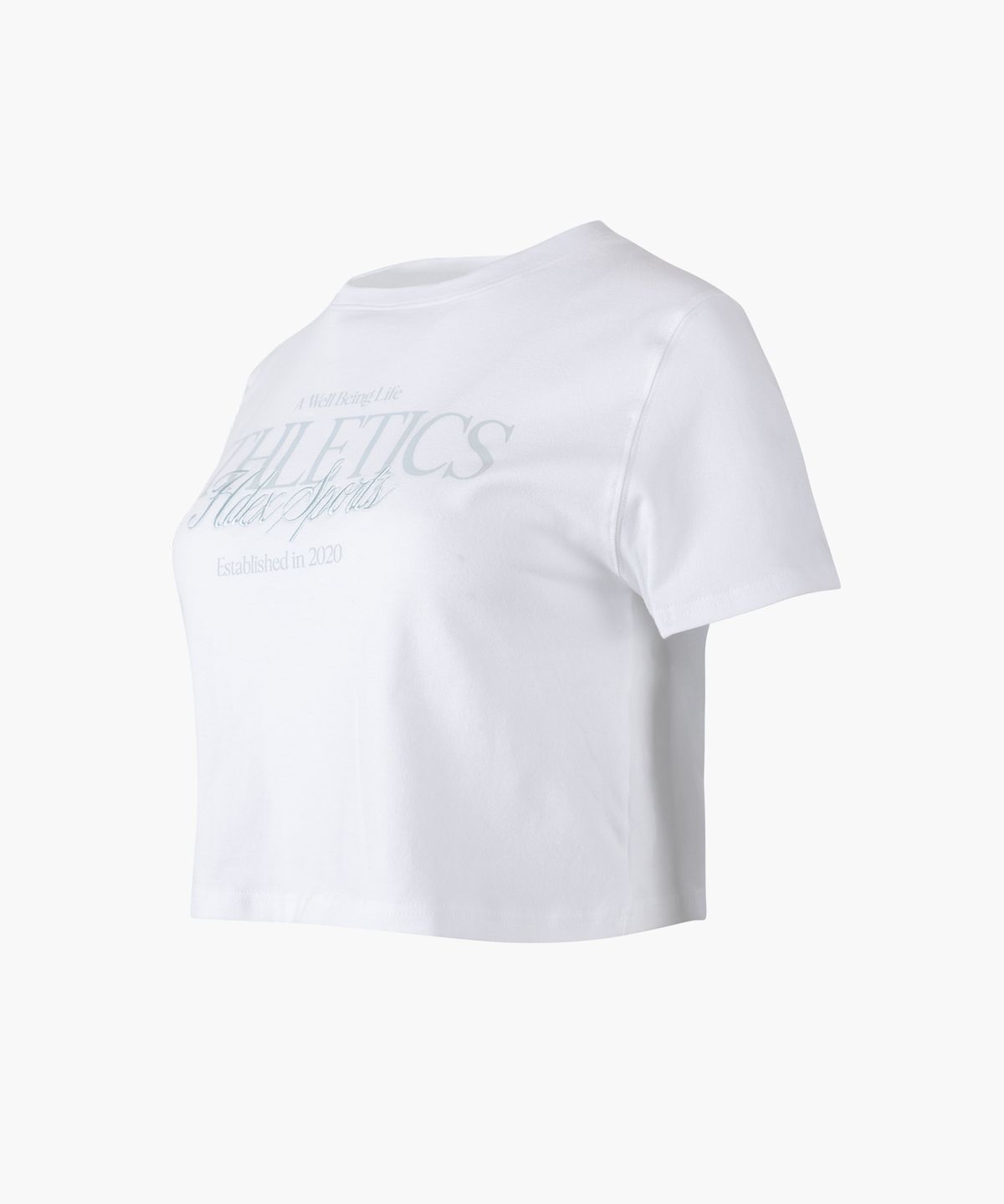 에이치덱스(HDEX) 우먼스 웰 라이프 크롭 숏 슬리브 (White)