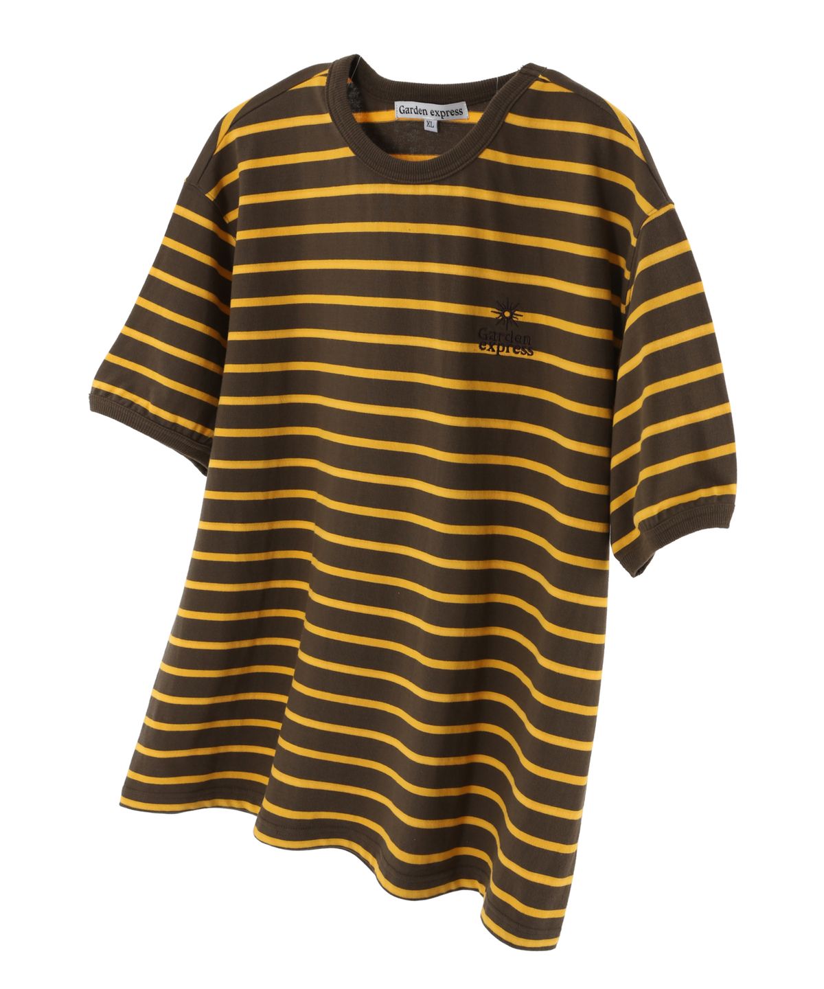 가든익스프레스(GARDEN EXPRESS) GARDEN SYMBOL STRIPE T-SHIRT (yellow)