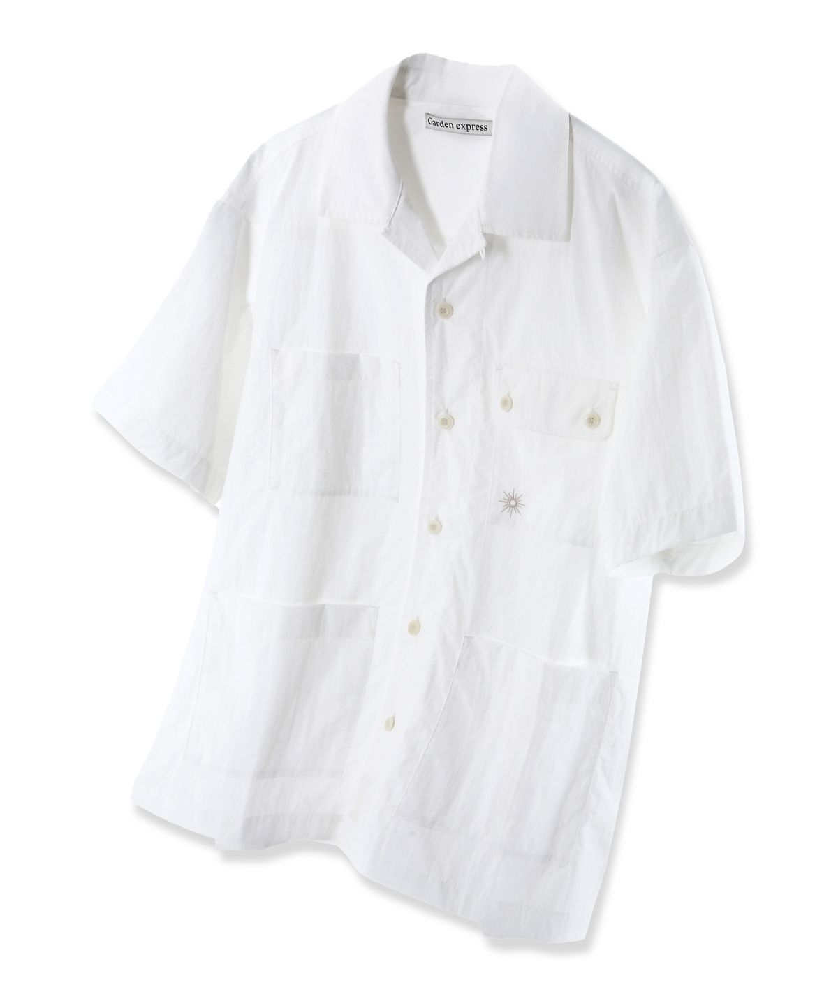 가든익스프레스(GARDEN EXPRESS) FOUR POCKET HALF SHIRT (off white)