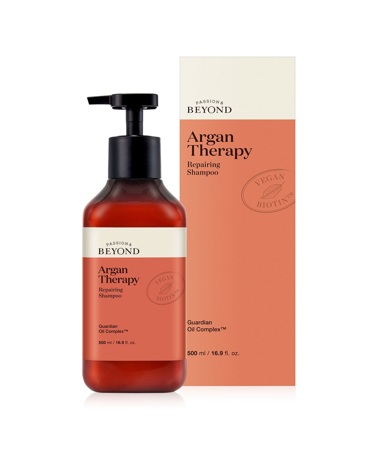 비욘드(BEYOND) 아르간 테라피 리페어링 샴푸 500ml