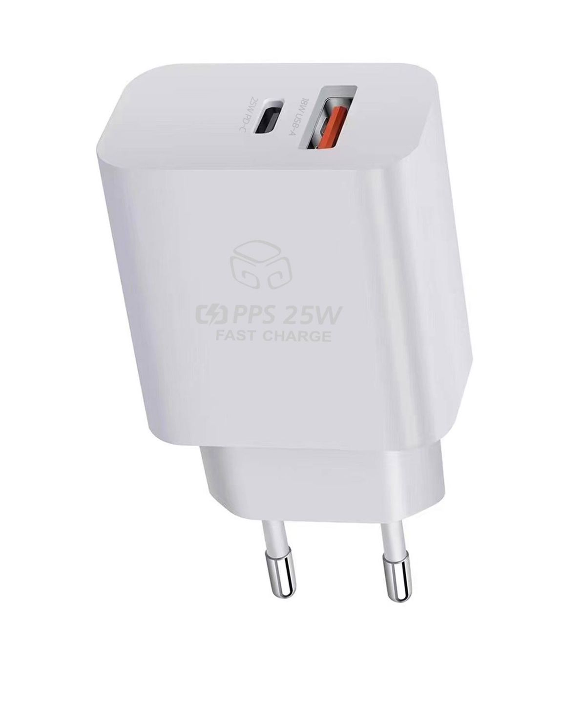 디지지(DEGEEGEE) 25W PD3.0 PPS 2포트 멀티 초고속 충전기 (C to 8 케이블 포함)