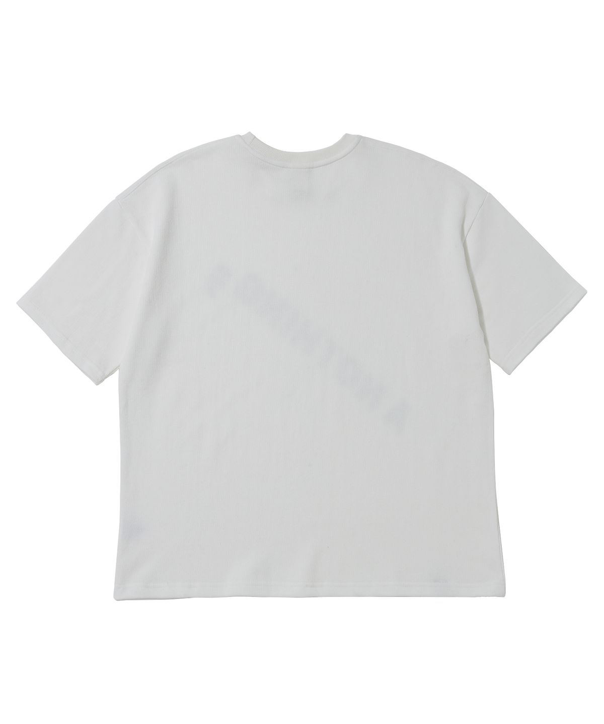 어낫띵(A NOTHING) DIAGONAL PIN-KNIT 1/2 BOX TEE (Off-White)