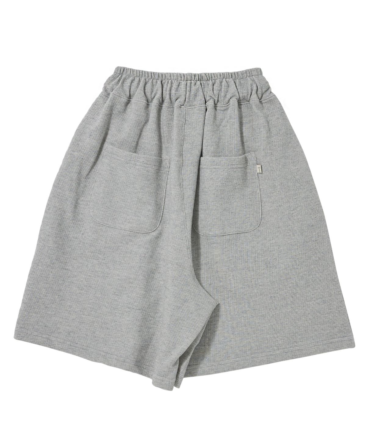 어낫띵(A NOTHING) PIN-KNIT WIDE 1/2 PANTS (Gray)
