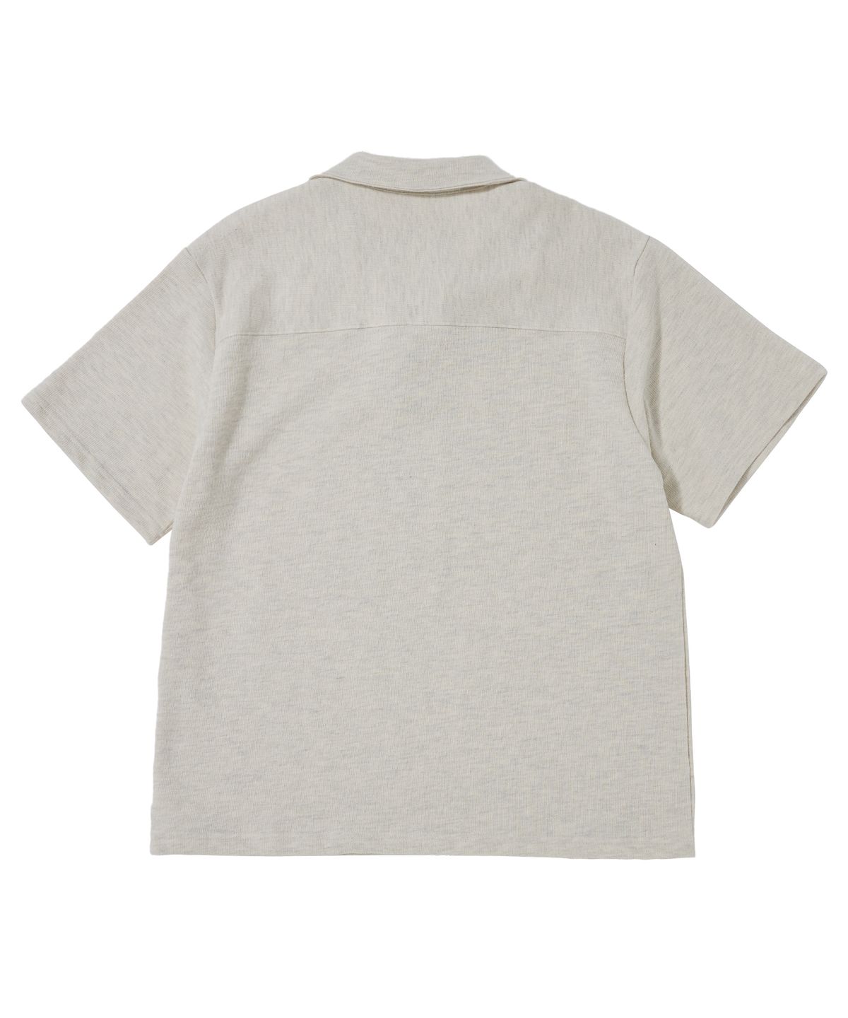 어낫띵(A NOTHING) MU-WI PIN-KNIT 1/2 COLLAR-TEE (Oatmeal)