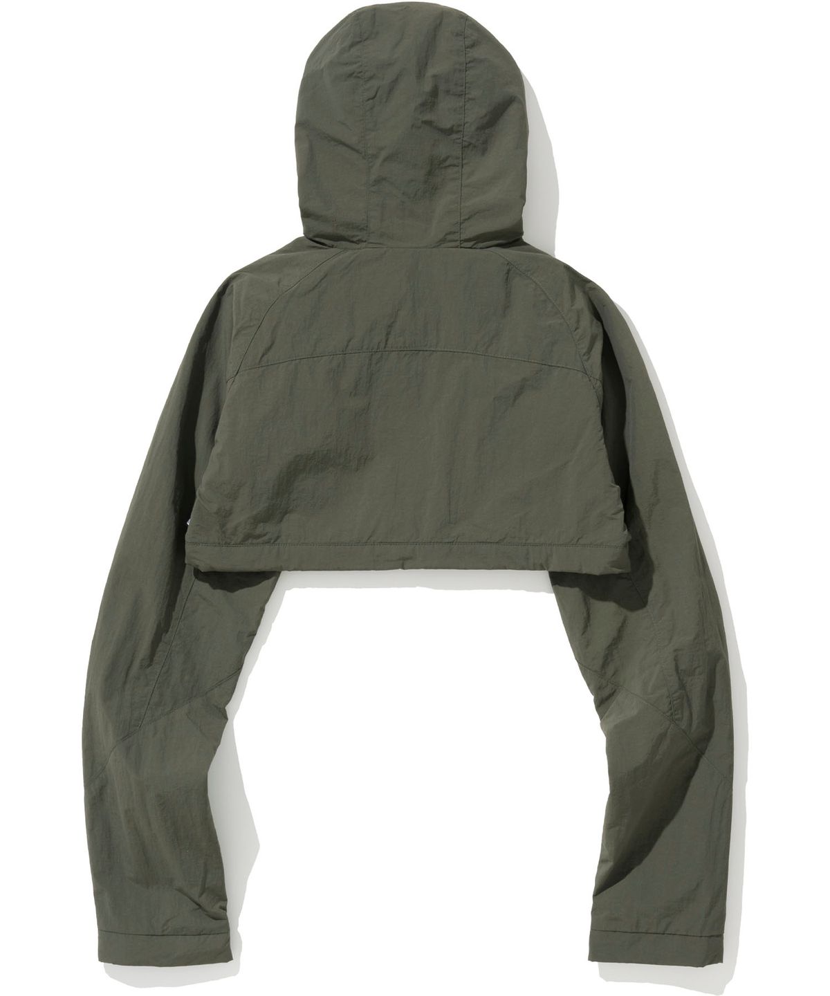낫포너드(NOT4NERD) W Nylon Hooded Bolero Jacket - Khaki
