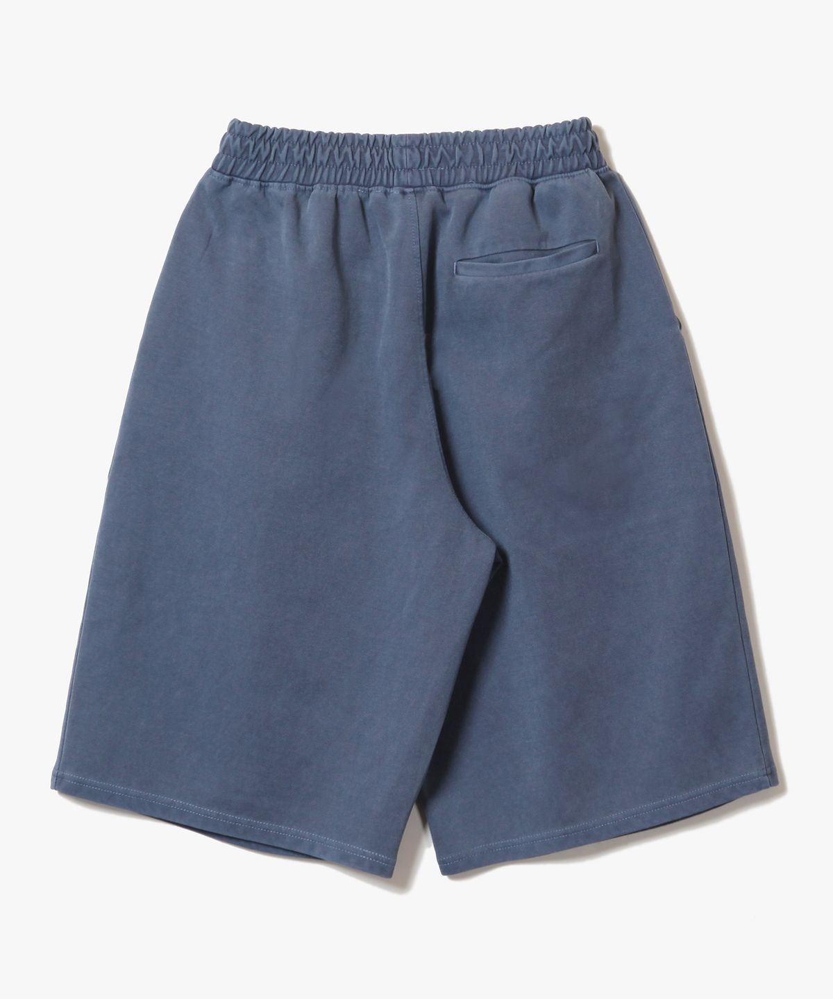 제로(XERO) Deep One Tuck Pigment Sweat Shorts [Blue]