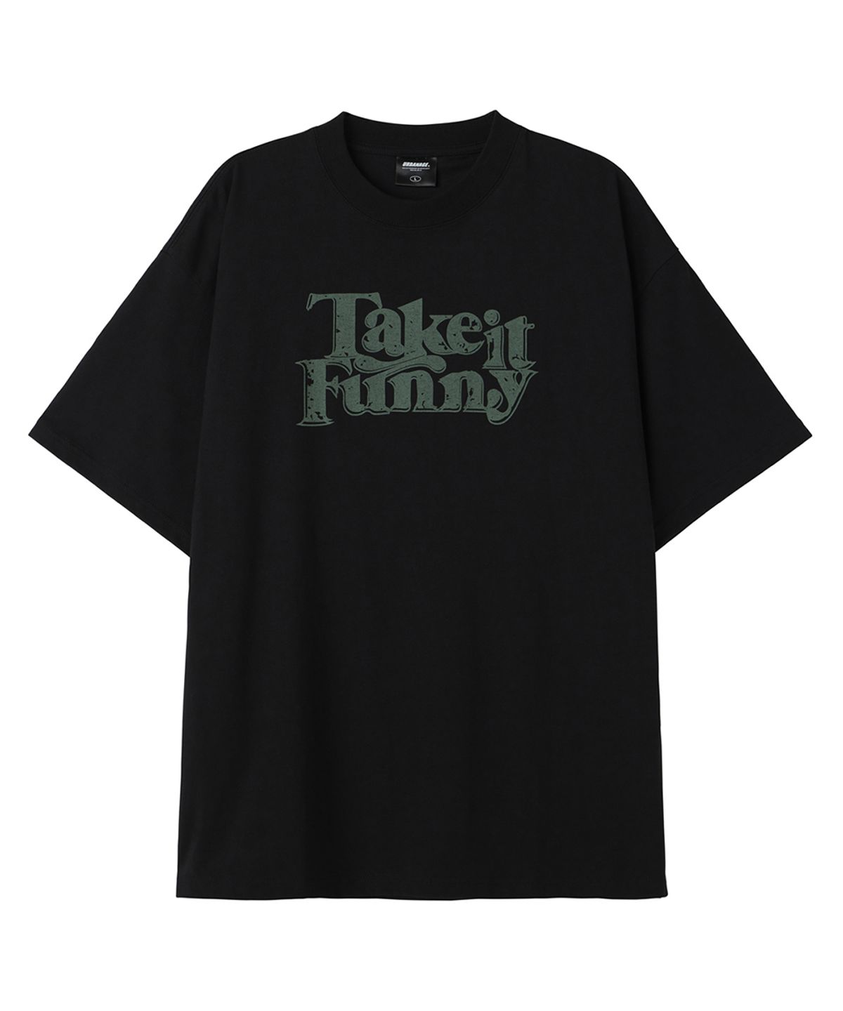 어반에이지(URBANAGE) [2PACK] Take It Funny Vintage 오버 반팔 (4COLOR)