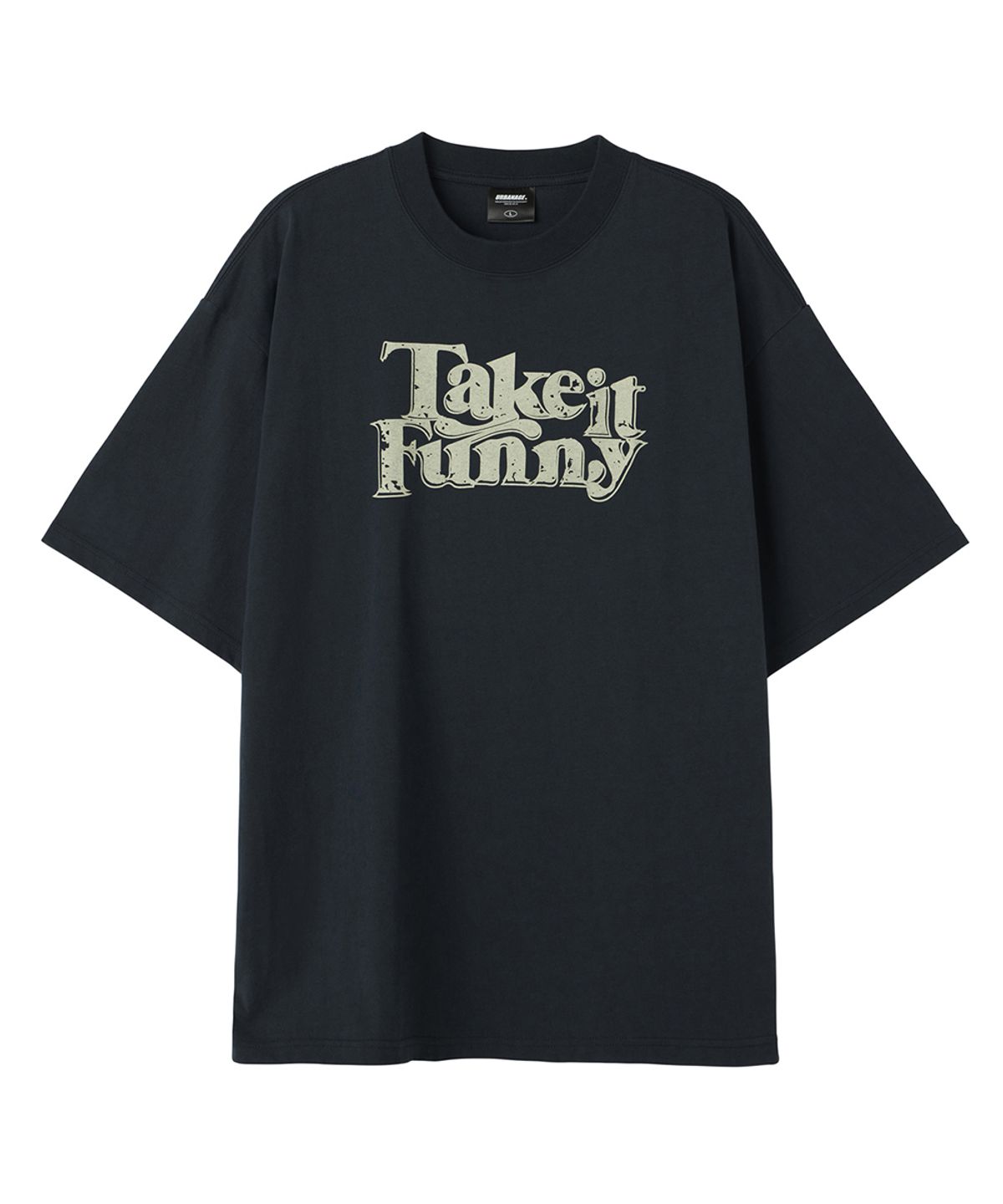 어반에이지(URBANAGE) [2PACK] Take It Funny Vintage 오버 반팔 (4COLOR)