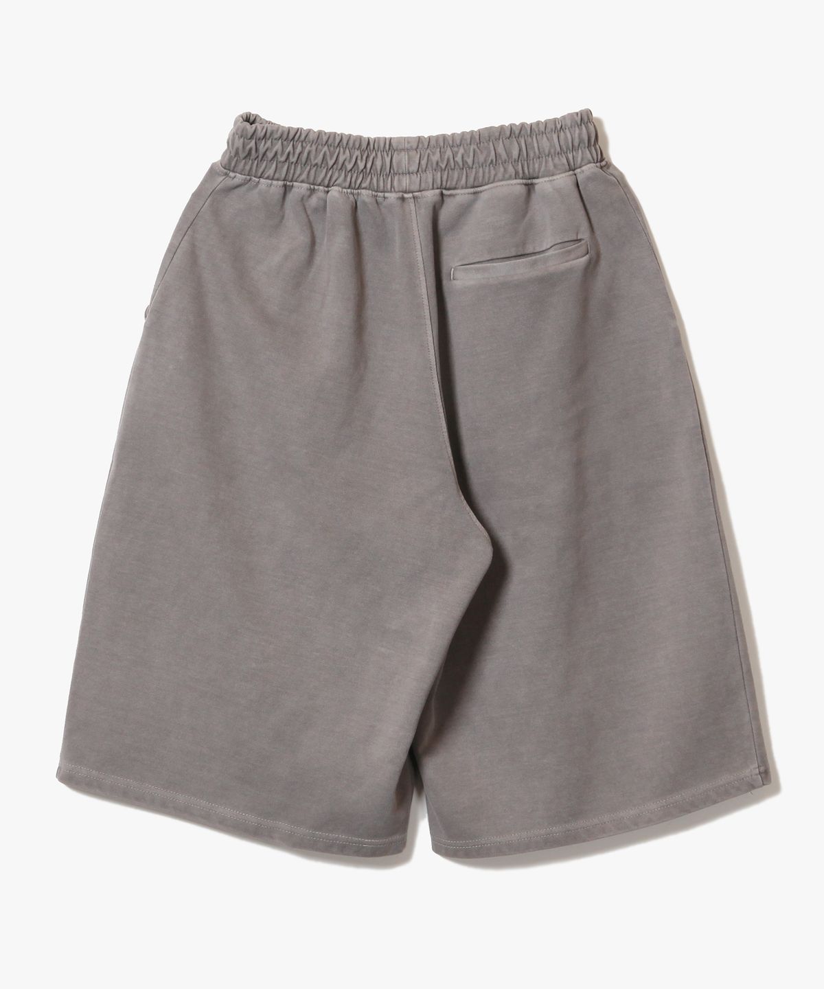 제로(XERO) Deep One Tuck Pigment Sweat Shorts [Cement]