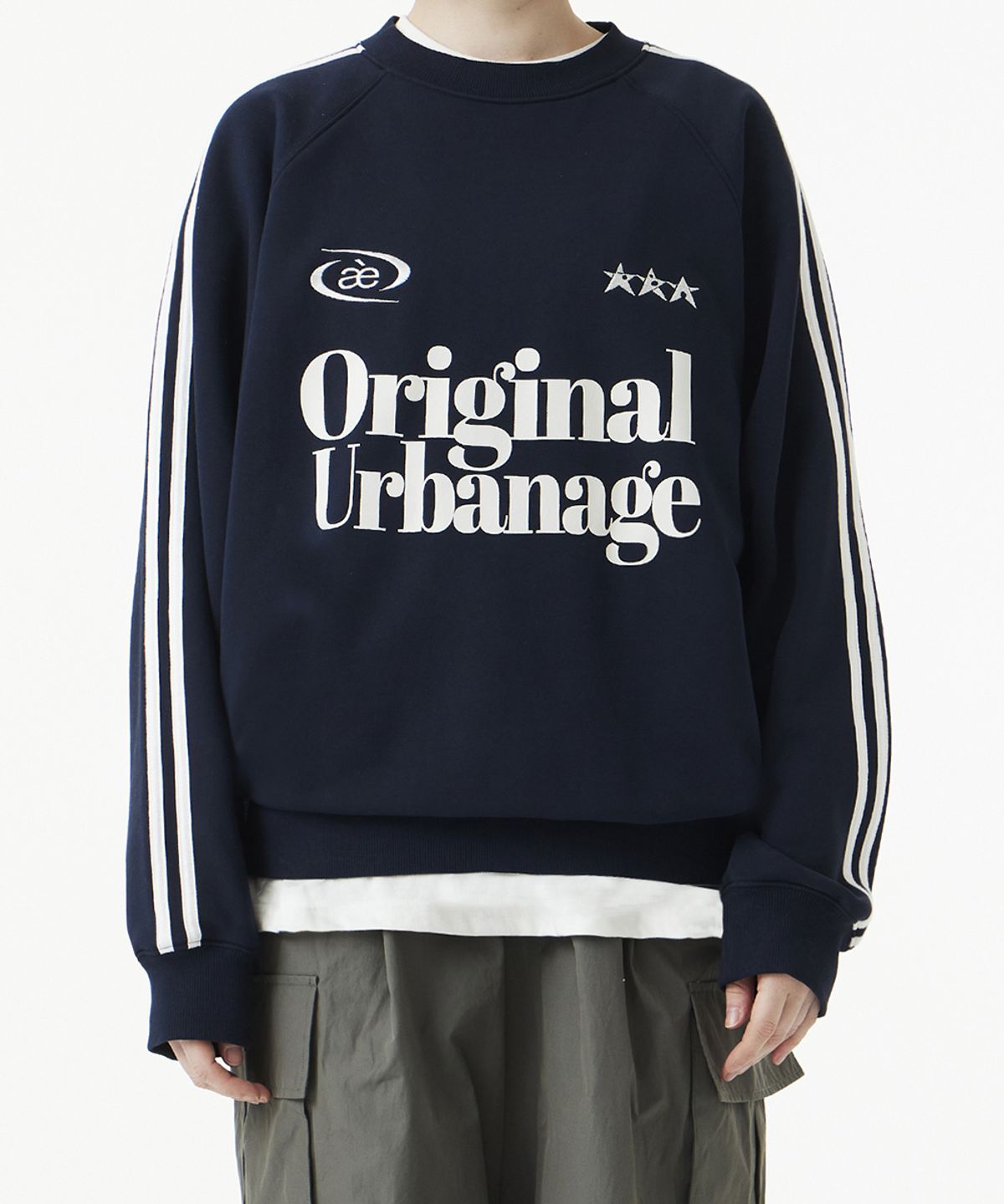 어반에이지(URBANAGE) [2PACK] 오리지날 어반에이지 나그랑 맨투맨 (3COLOR)