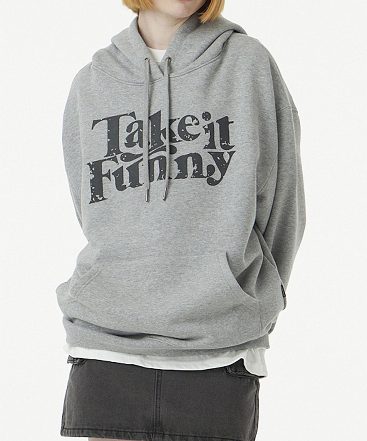 어반에이지(URBANAGE) [2PACK] Take It Funny 오버 후드 (4COLOR)