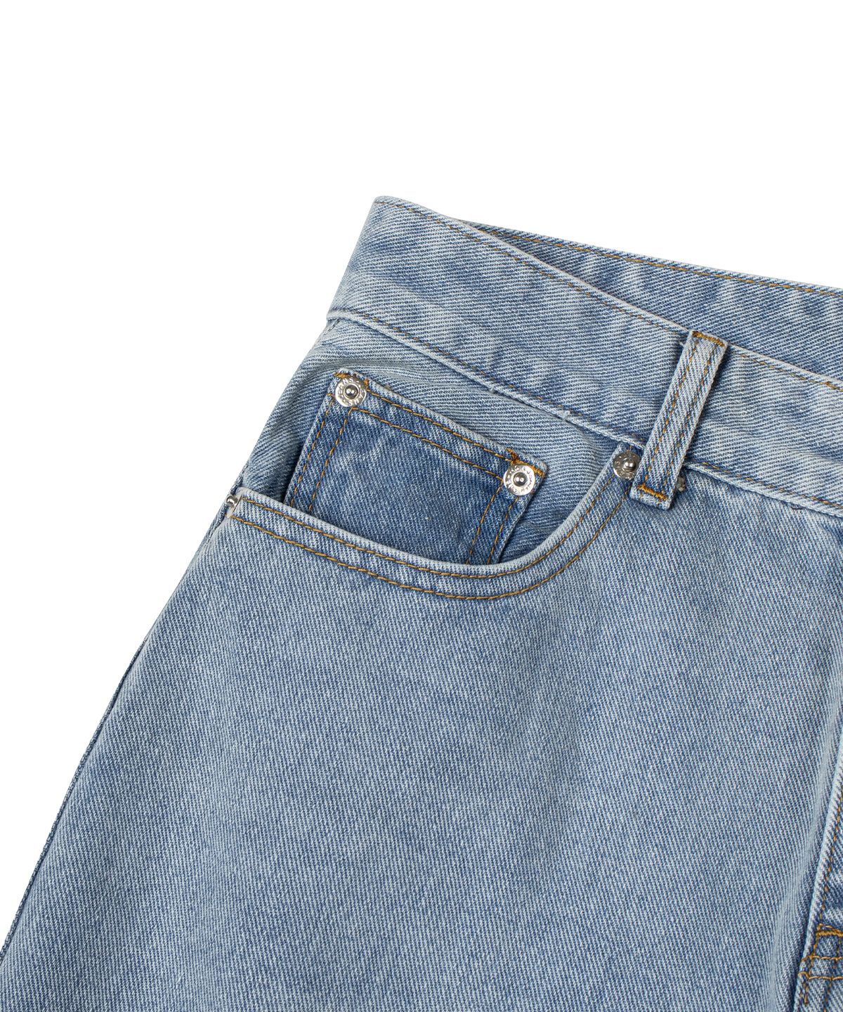 디 그랜드 마틴(DE GRAND MATIN) SEMI WIDE DENIM PANTS_LIGHT INDIGO