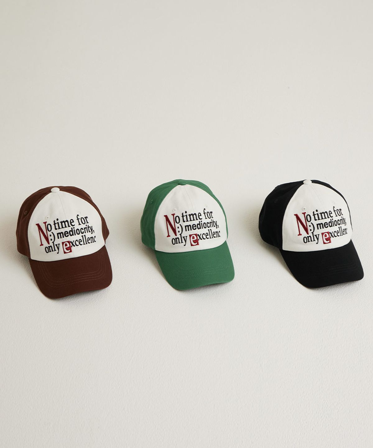 어반에이지(URBANAGE) [2PACK] No Time 크라운 투톤 볼 캡 (3COLOR)