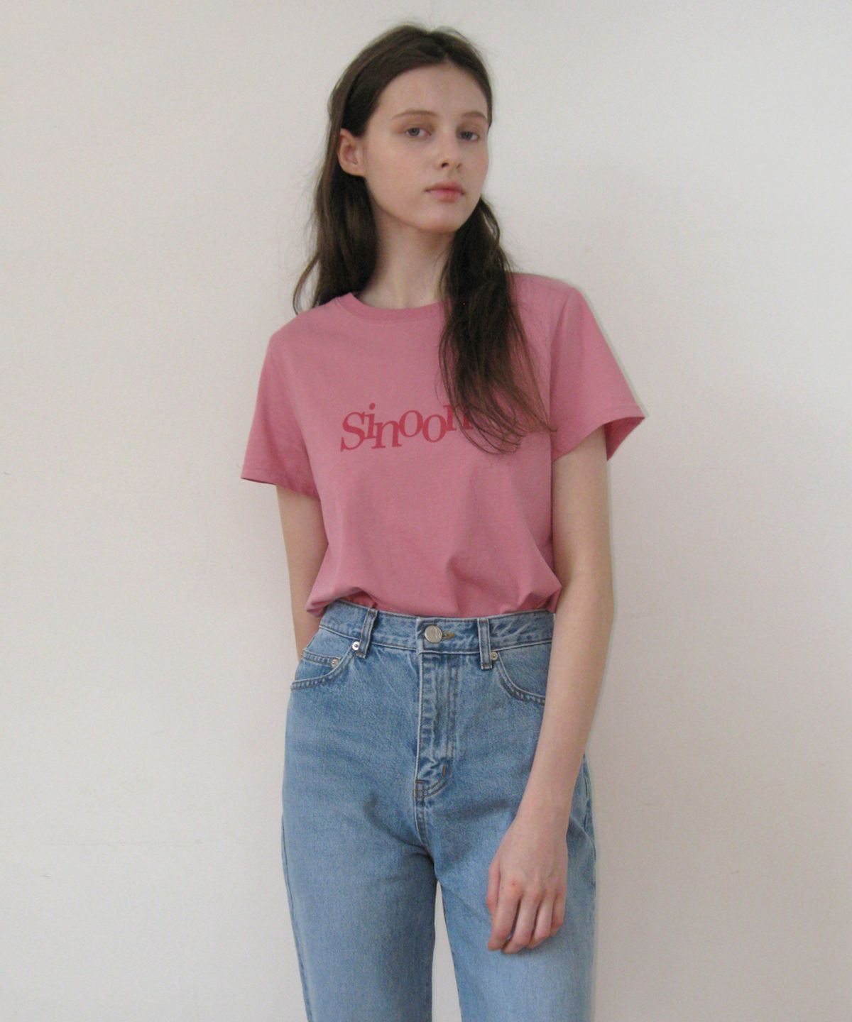 시눈(SINOON) Sinoon Signature Logo T-Shirts (Deep Pink)