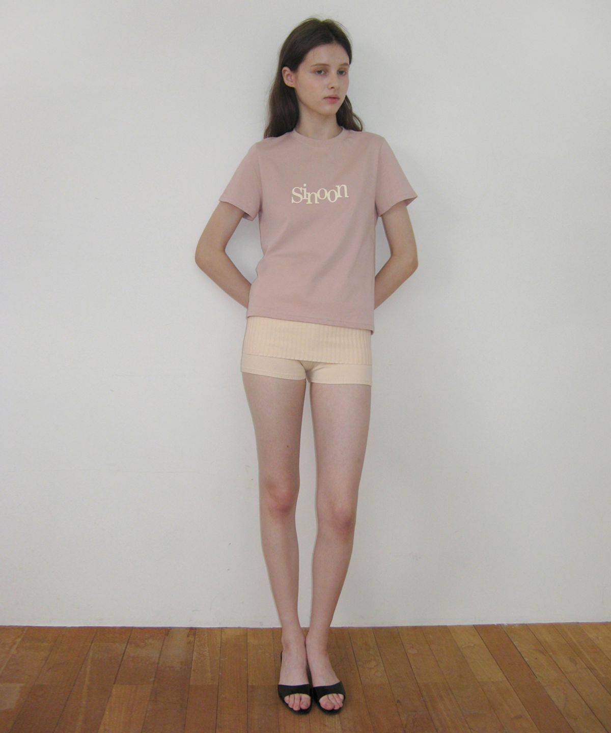 시눈(SINOON) Sinoon Signature Logo T-Shirts (Pink)