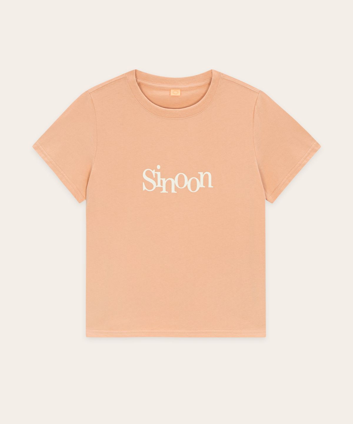 시눈(SINOON) Sinoon Signature Logo T-Shirts (Apricot)