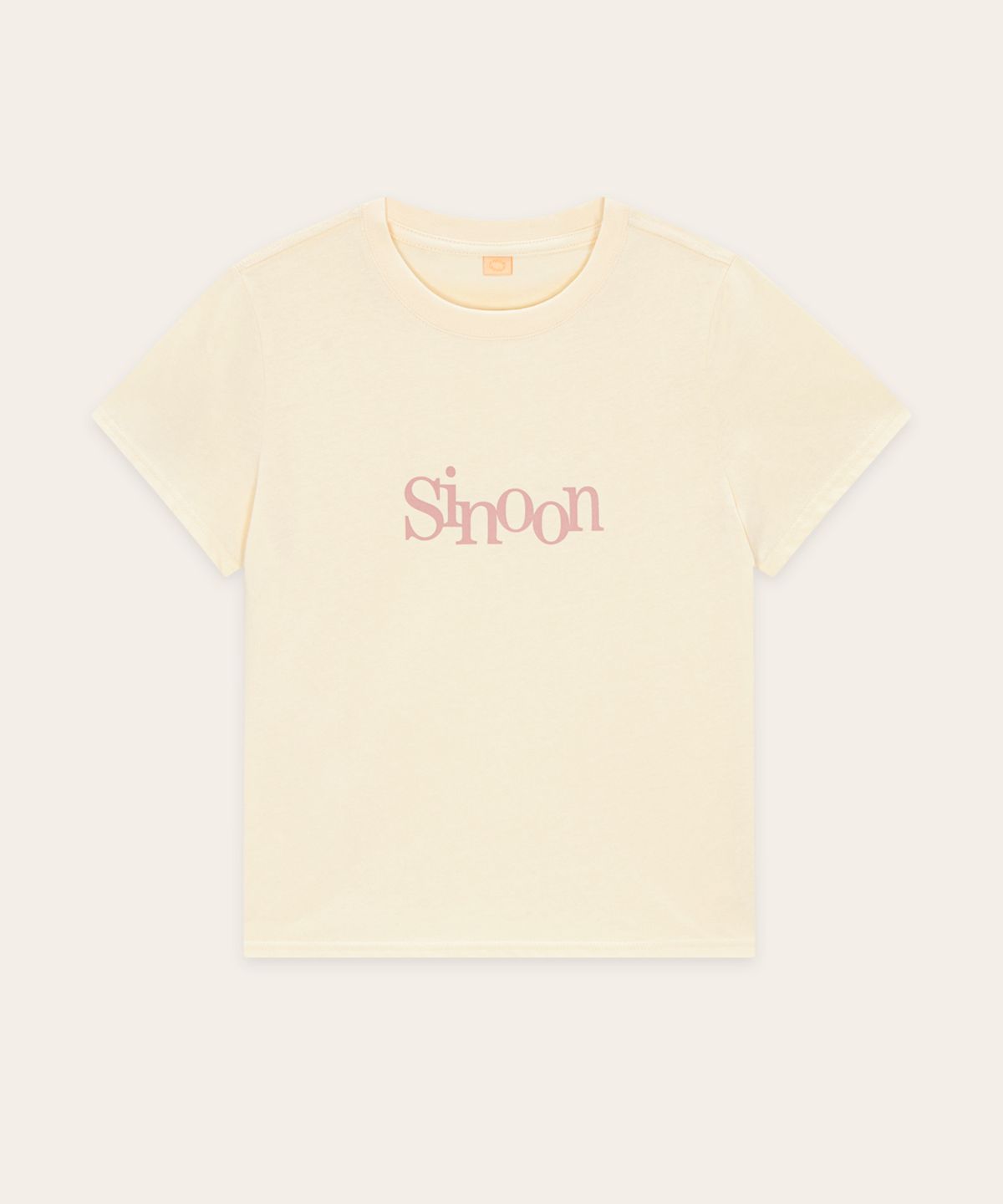 시눈(SINOON) Sinoon Signature Logo T-Shirts (Cream)