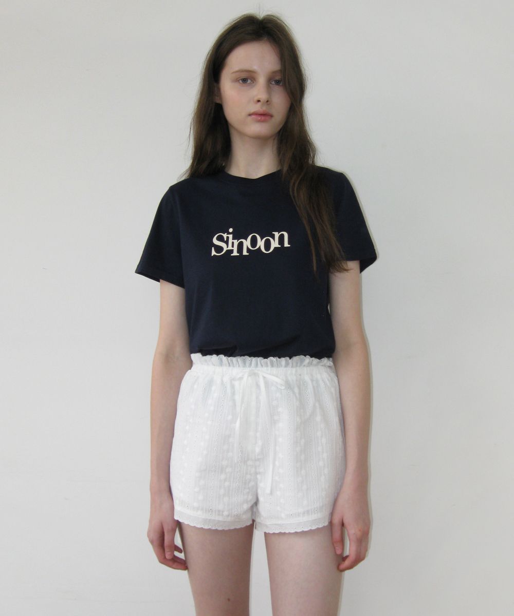 MUSINSA | SINOON Sinoon Signature Logo T-Shirts (Navy)