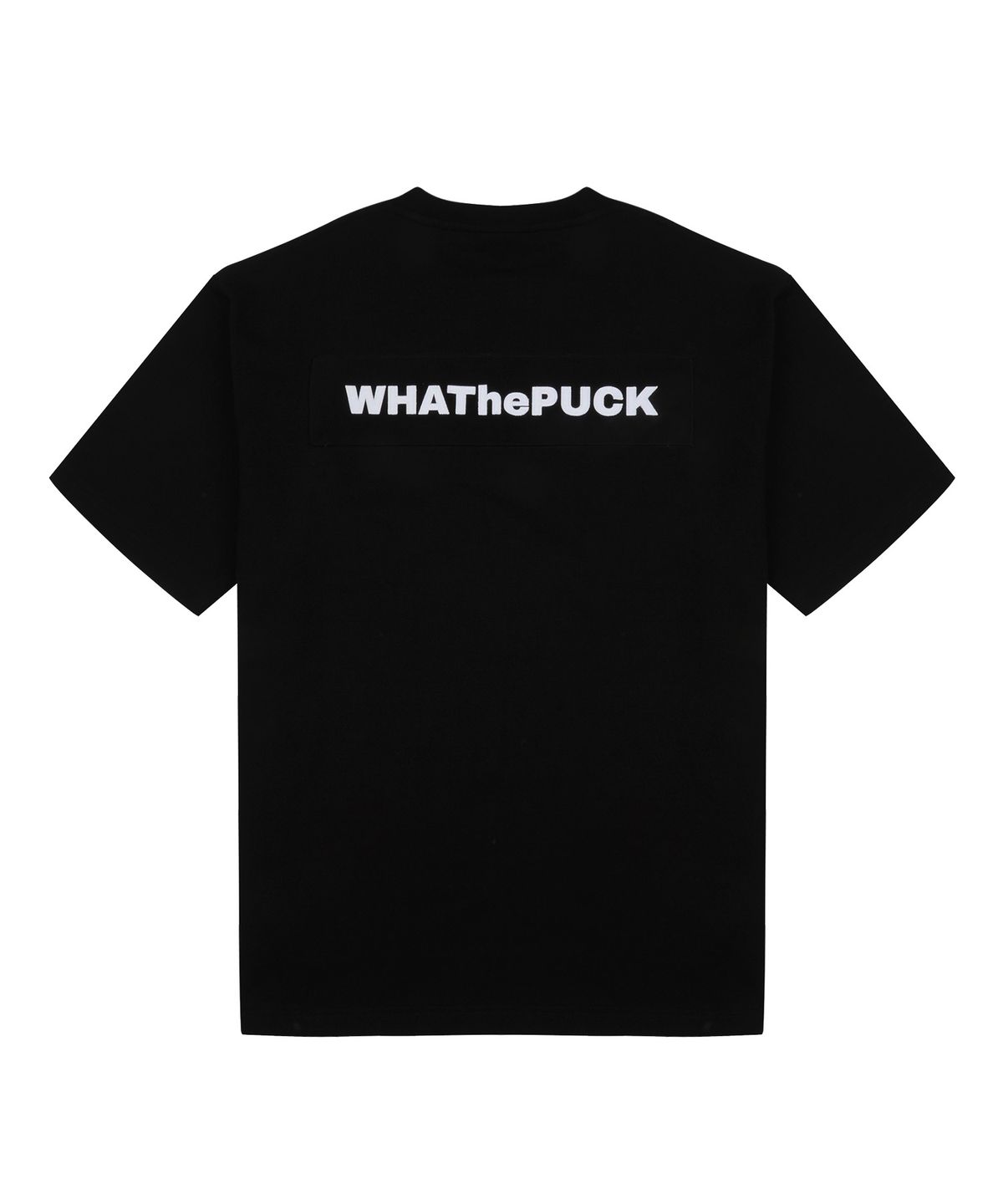 왓더퍽(WHATHEPUCK) W 로고 자수패치 티셔츠 블랙