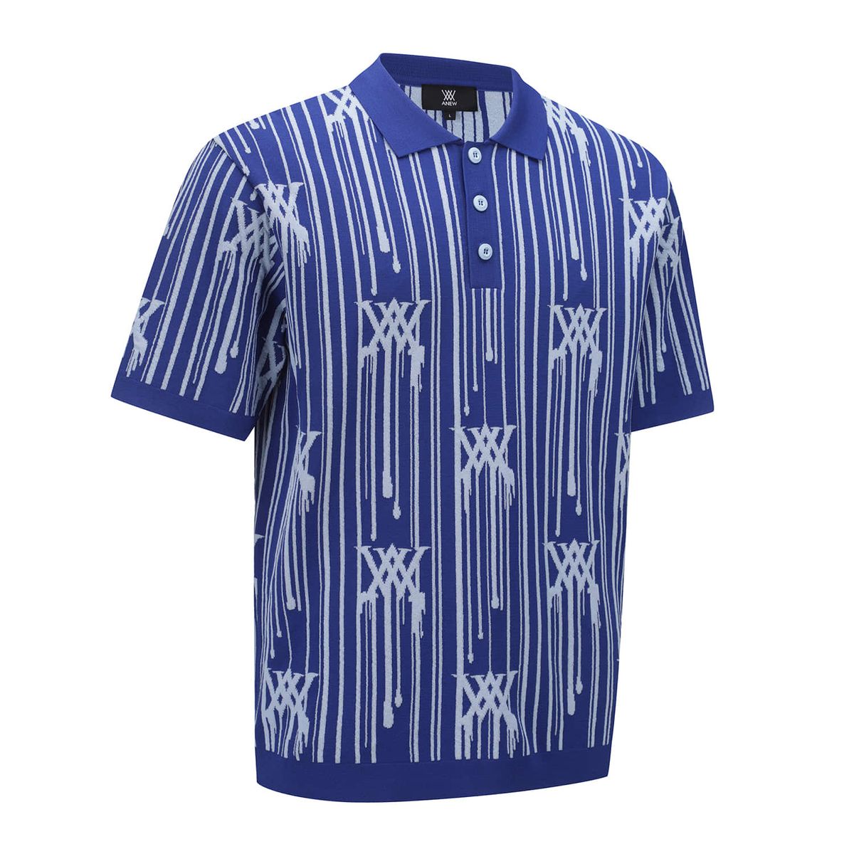 어뉴골프(ANEW GOLF) MEN RAIN LOGO SHORT SLEEVE SWEATER_RB