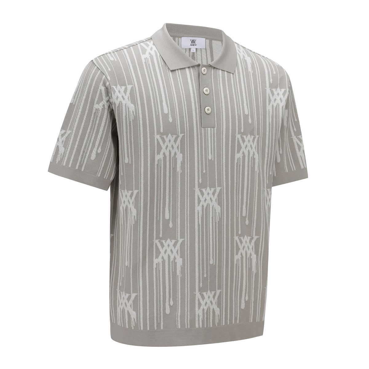 어뉴골프(ANEW GOLF) MEN RAIN LOGO SHORT SLEEVE SWEATER_BE