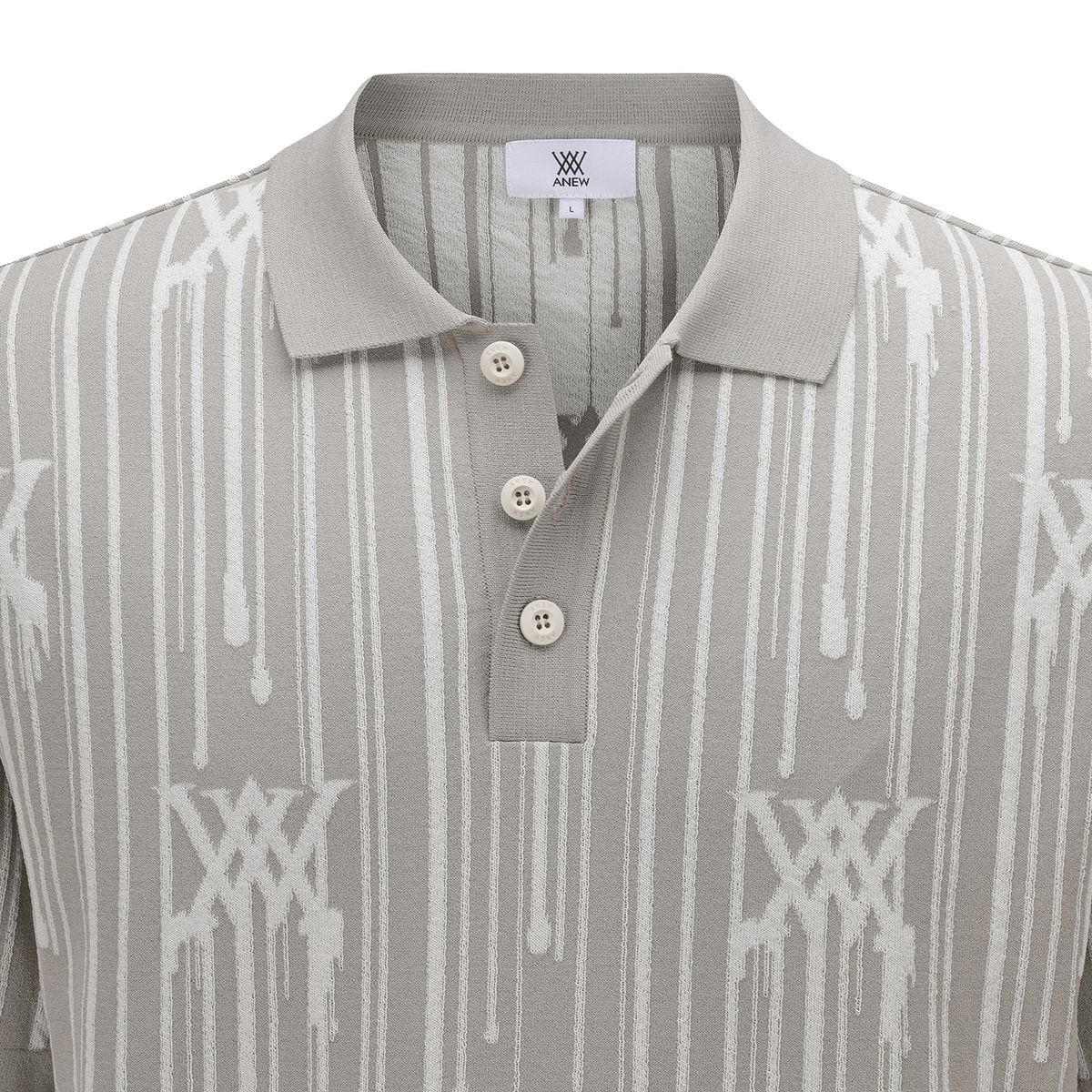 어뉴골프(ANEW GOLF) MEN RAIN LOGO SHORT SLEEVE SWEATER_BE