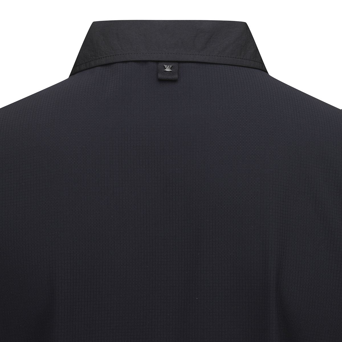 어뉴골프(ANEW GOLF) MEN WOVEN PATCH POINT SHORT T-SHIRT_BK