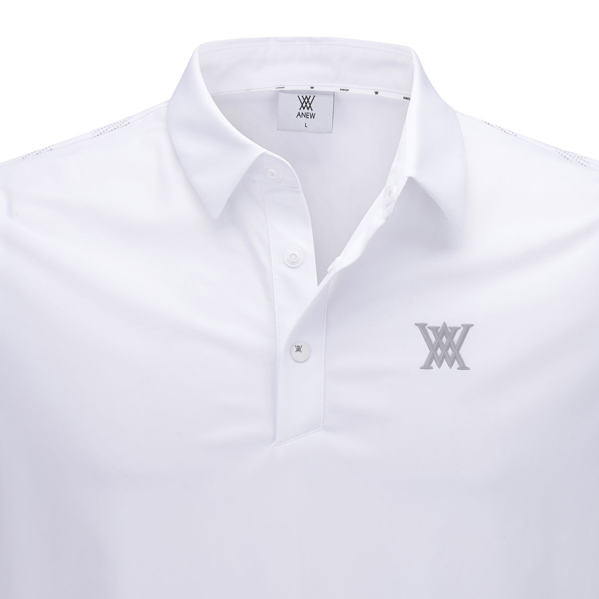 어뉴골프(ANEW GOLF) MEN SIGNATURE LOGO SHORT T-SHIRT_WH