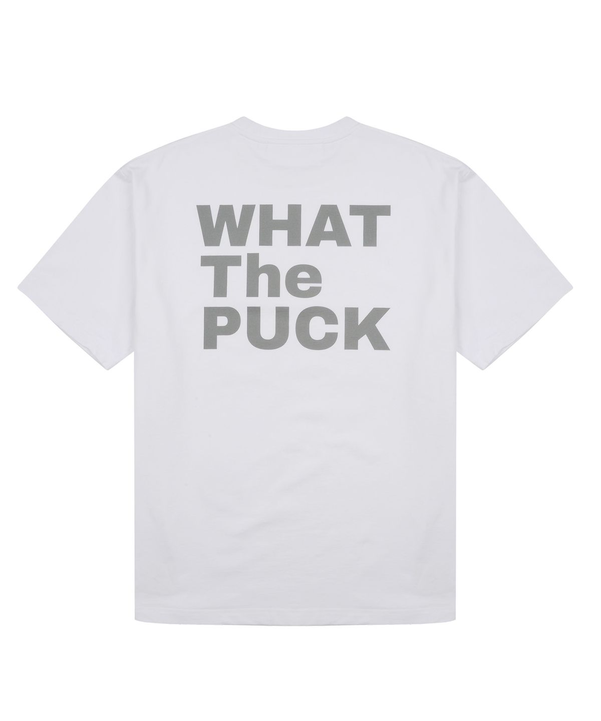 왓더퍽(WHATHEPUCK) WTP 버티컬로고 티셔츠 화이트