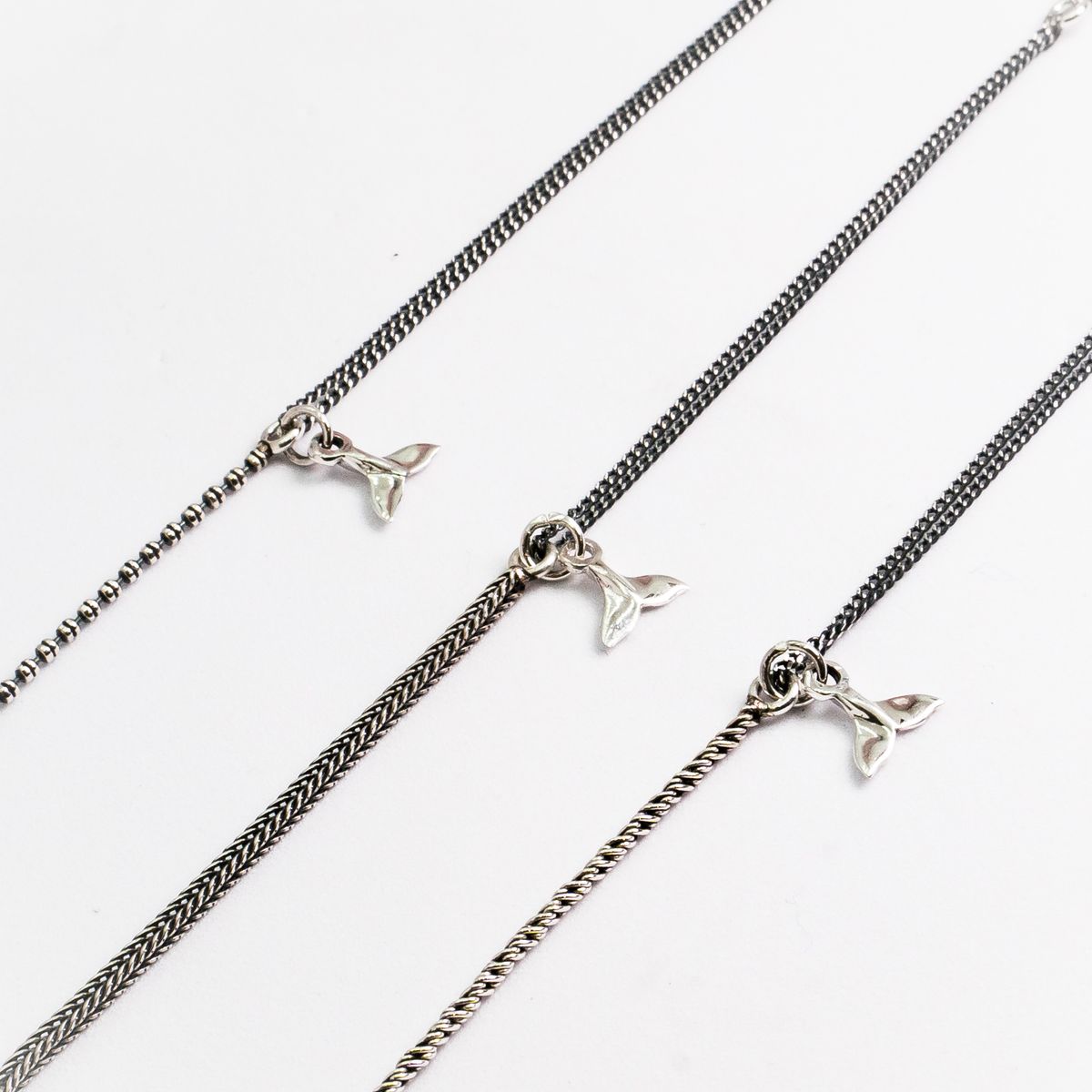 하랑(HARANG) HR 273B_Whale Tail Half &Half Double Chain Bracelet [Wheat]