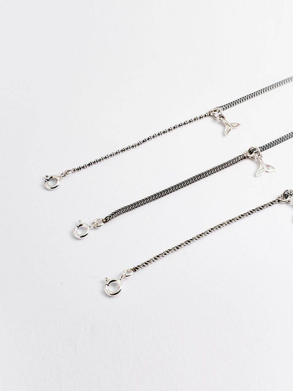 하랑(HARANG) HR 272B_Whale Tail Half &Half Double Chain Bracelet [Rope]