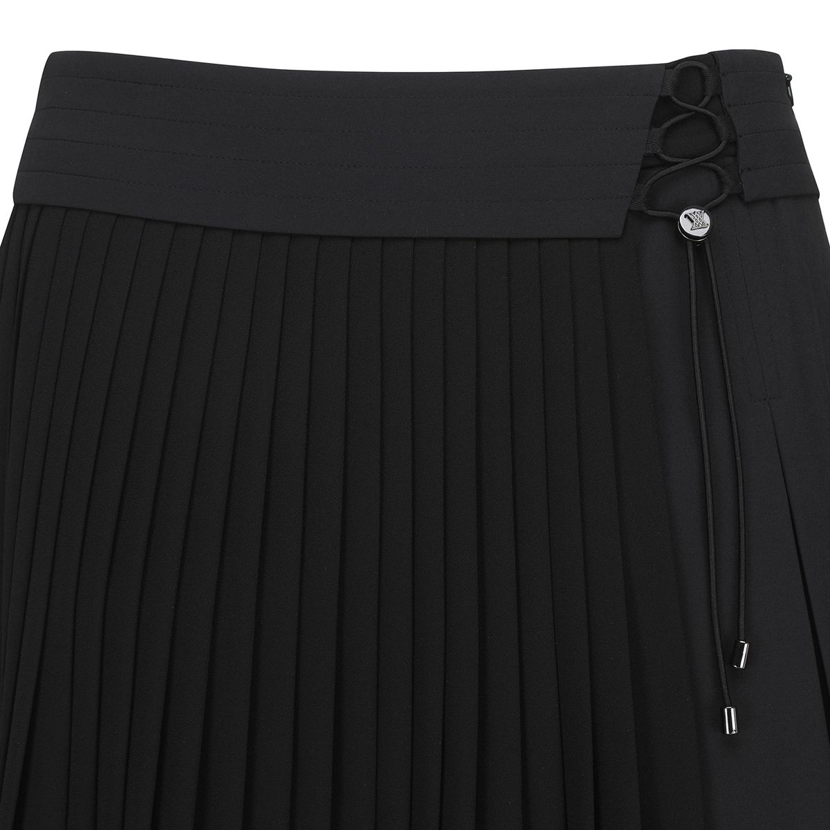 어뉴골프(ANEW GOLF) W LACE UP WAIST PLEATS SQ_BK