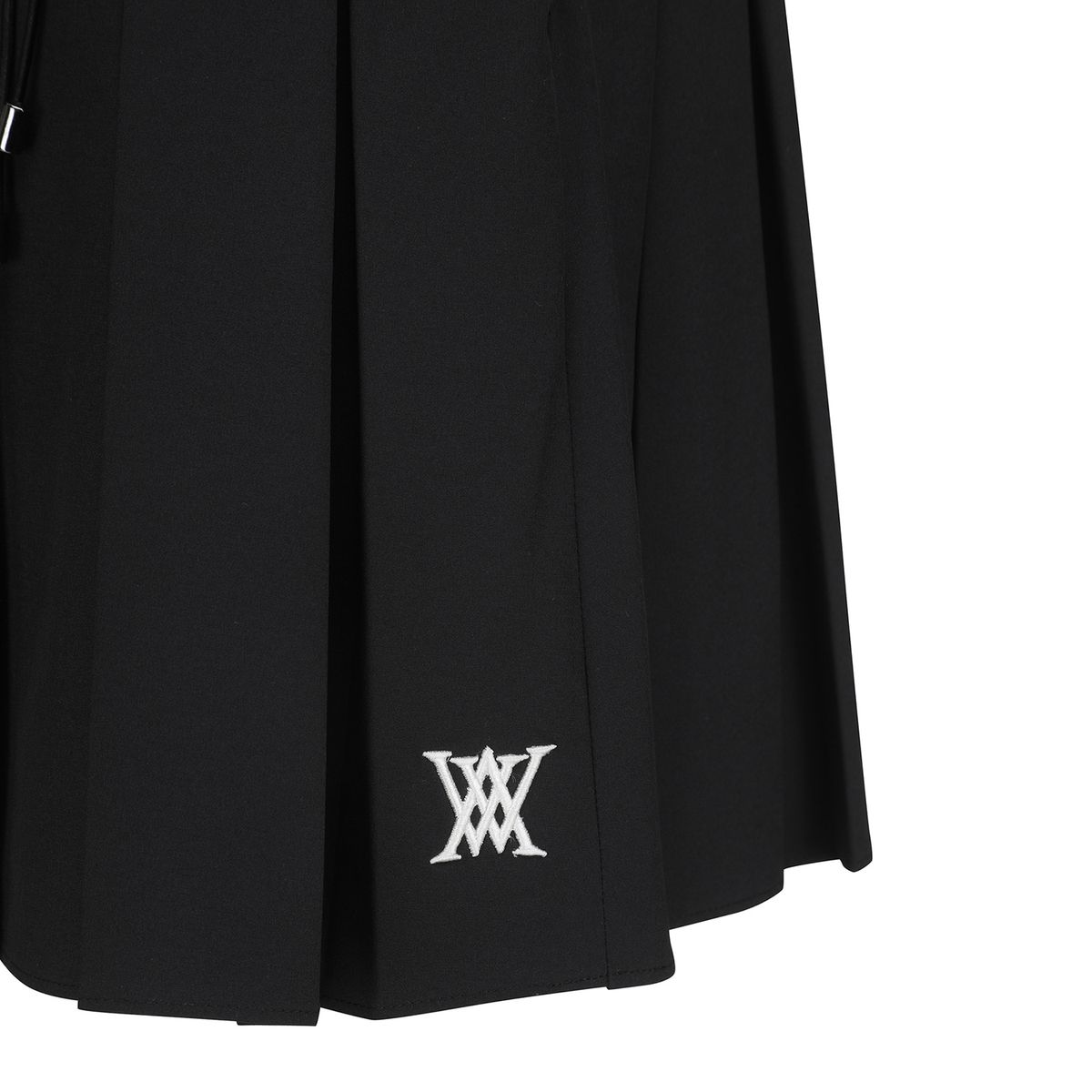 어뉴골프(ANEW GOLF) W LACE UP WAIST PLEATS SQ_BK