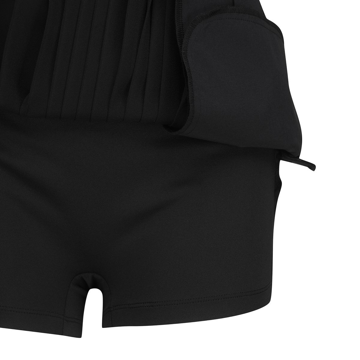 어뉴골프(ANEW GOLF) W LACE UP WAIST PLEATS SQ_BK