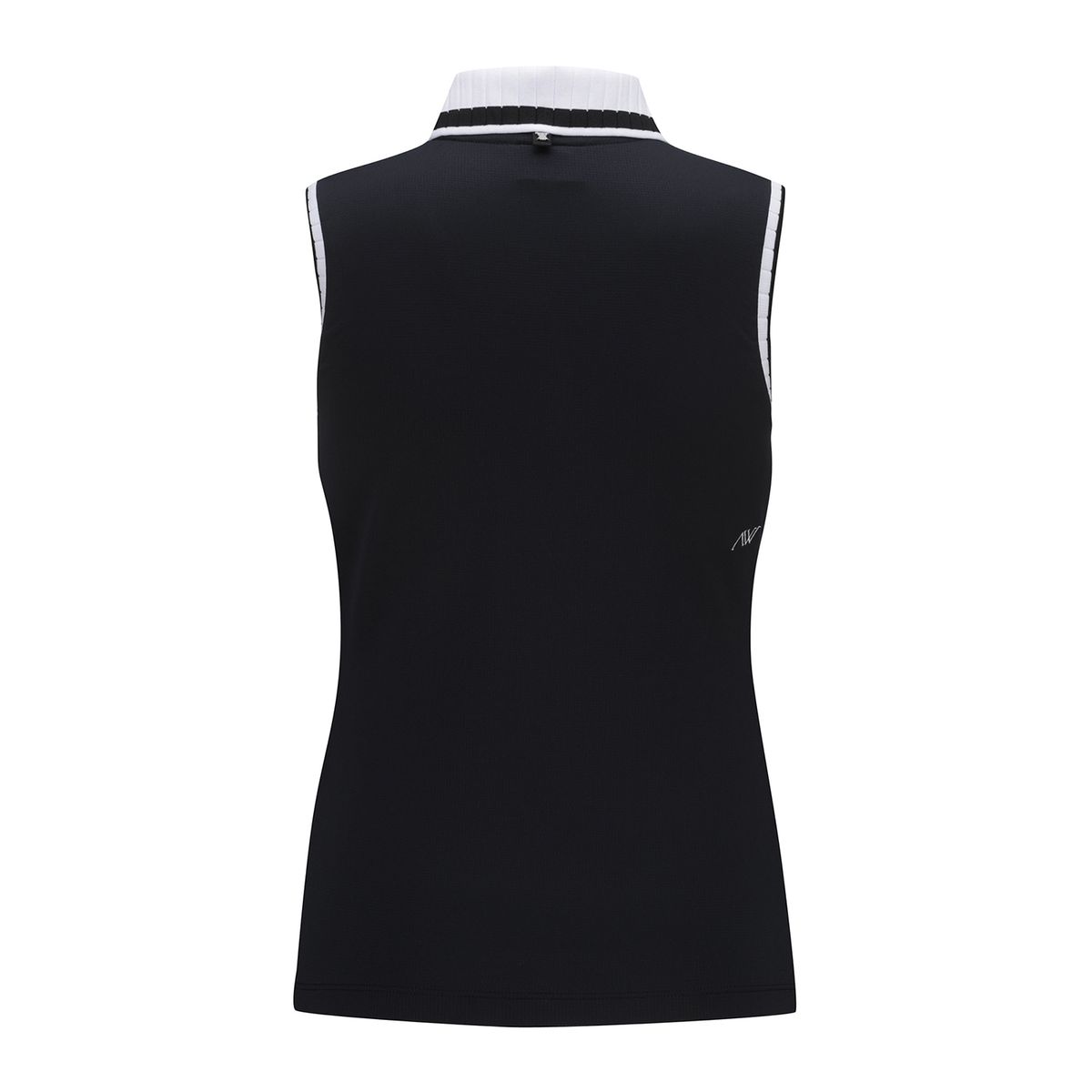 어뉴골프(ANEW GOLF) WOMEN KINT COLLAR SLEEVELESS_BK