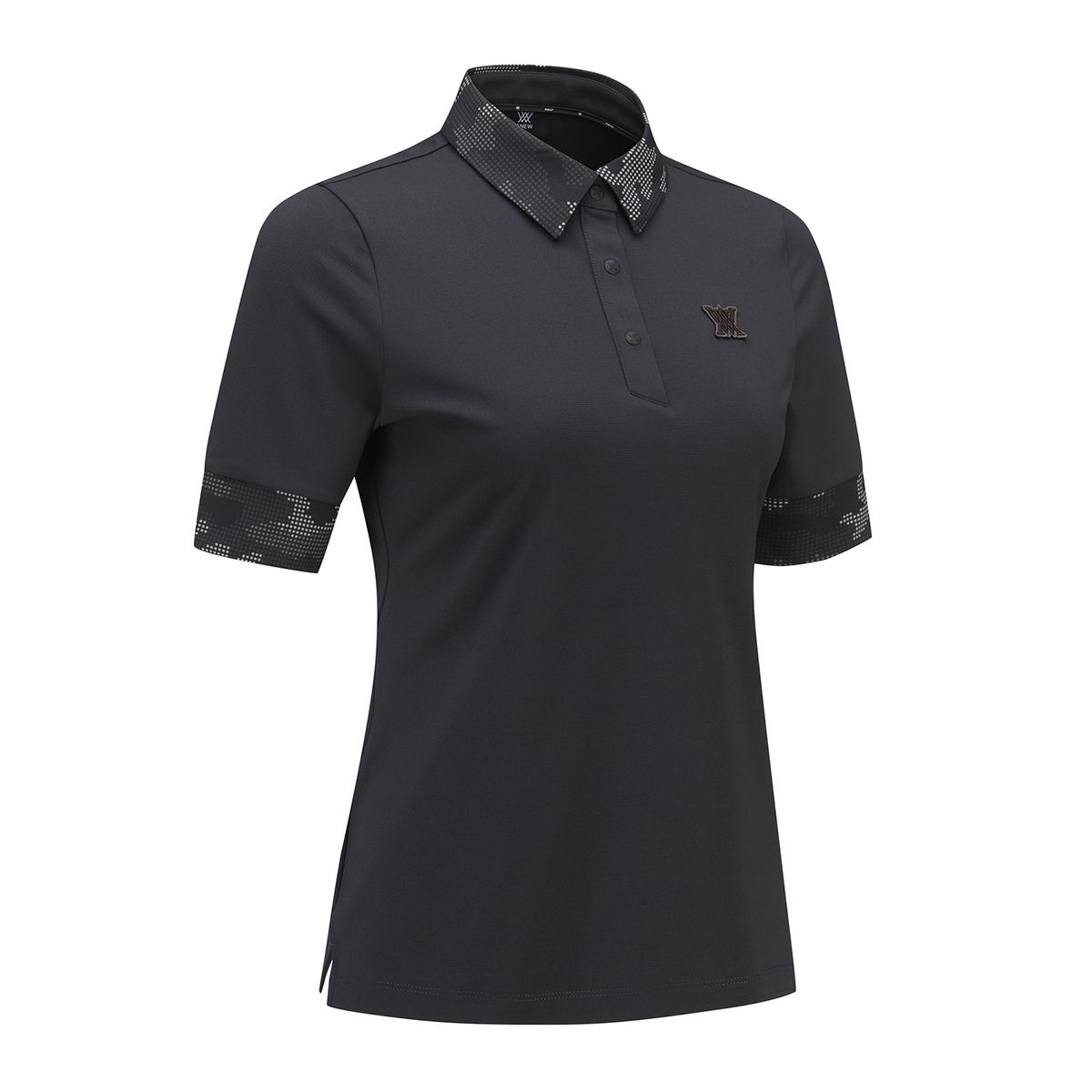 어뉴골프(ANEW GOLF) WOMEN CAMOFLAGE POINT SHORT T-SHIRT_DW