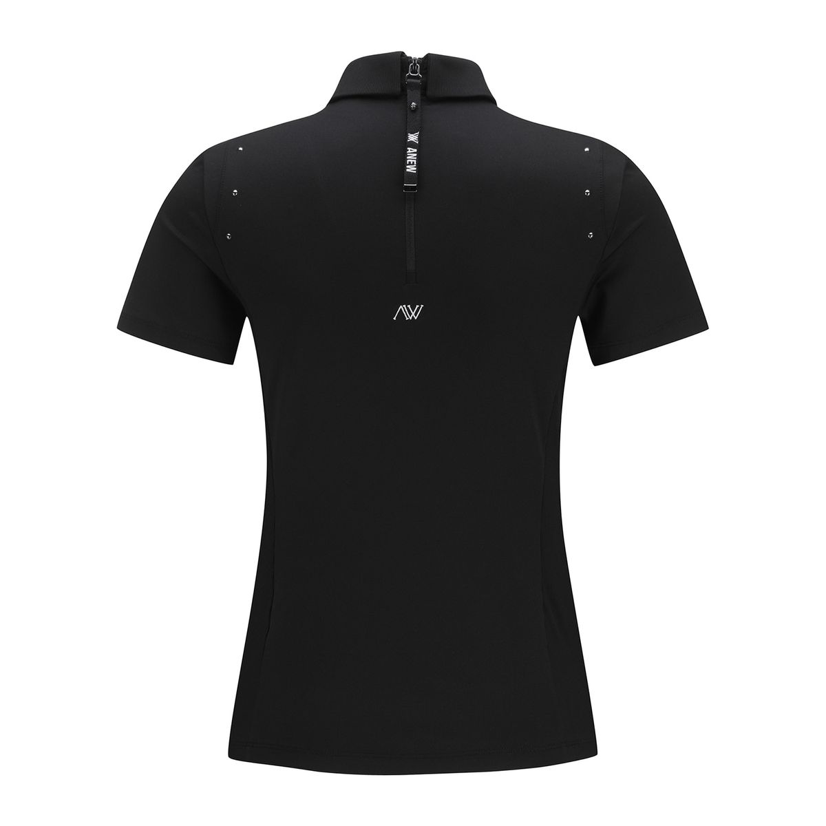 어뉴골프(ANEW GOLF) WOMEN BEADS POINT SHORT T-SHIRT_BK