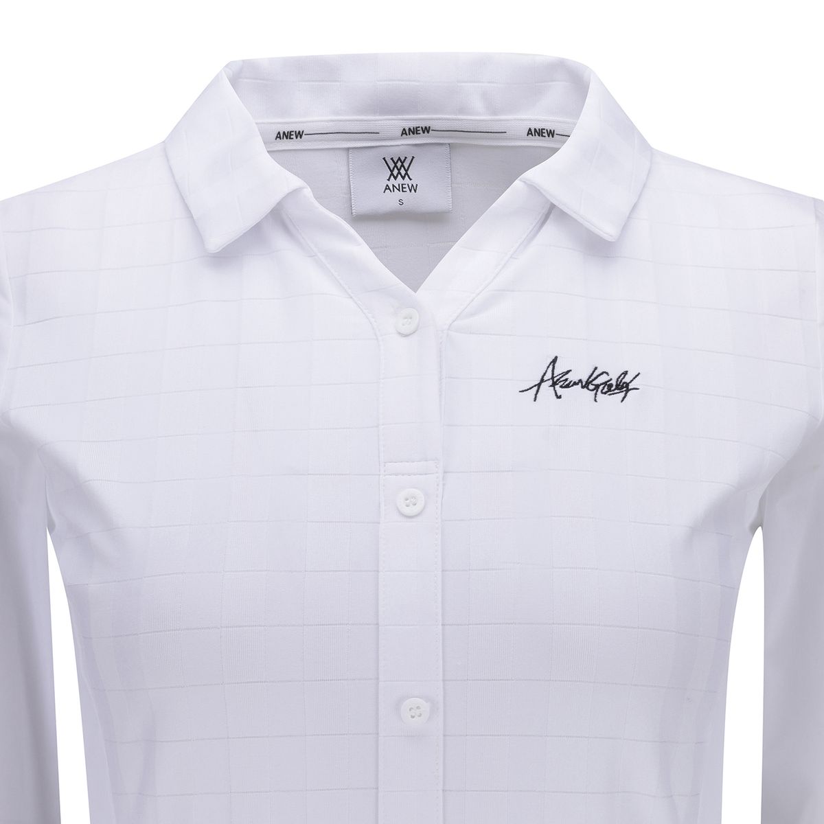 어뉴골프(ANEW GOLF) WOMEN V NECK LONG T-SHIRT_WH