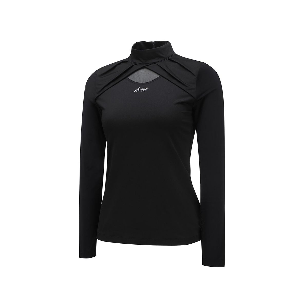 어뉴골프(ANEW GOLF) WOMEN MESH POINT T-SHIRT_BK