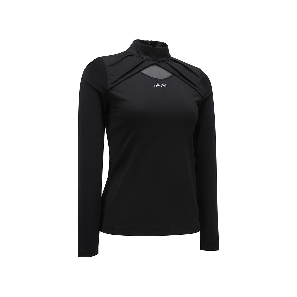 어뉴골프(ANEW GOLF) WOMEN MESH POINT T-SHIRT_BK