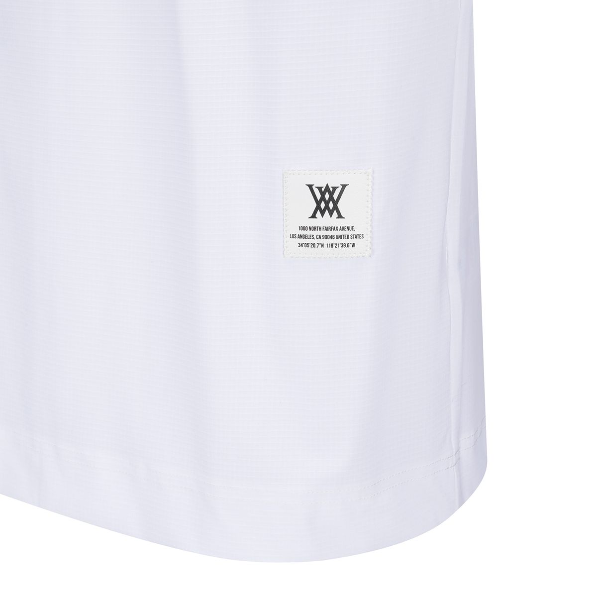 어뉴골프(ANEW GOLF) MEN WOVEN SLEEVE CREW NECK_WH
