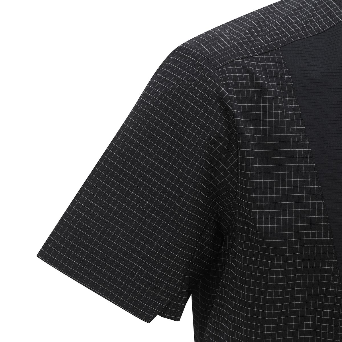 어뉴골프(ANEW GOLF) MEN WOVEN SLEEVE CREW NECK_BK