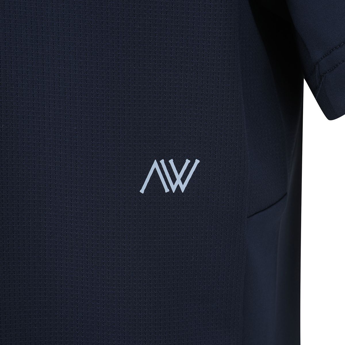 어뉴골프(ANEW GOLF) MEN MESH BLOCK KNIT COLLAR SHOT T-SHIRT_NA