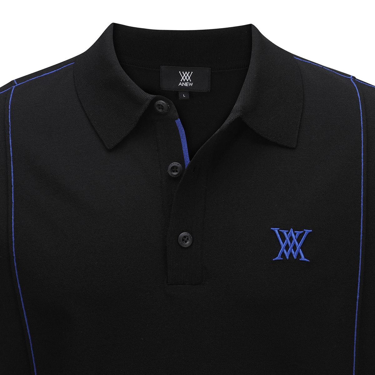 어뉴골프(ANEW GOLF) SHORT-SLEEVED PULLOVER_BK