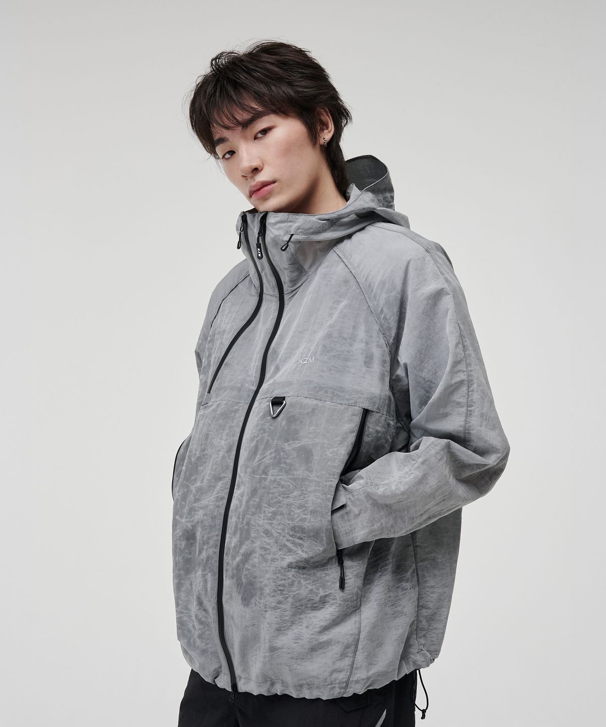 케이지엠(KZM) 스톤왁스 오버핏 자켓