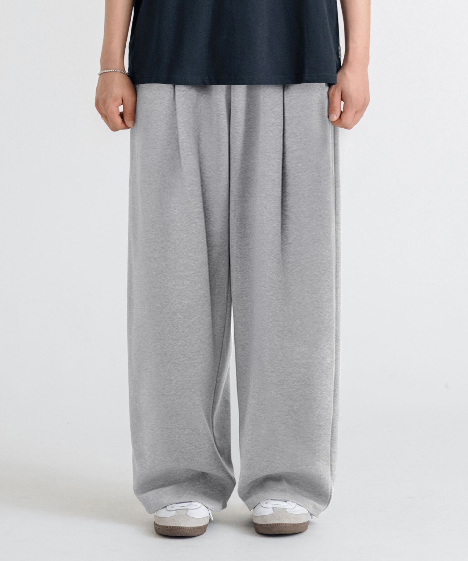 MUSINSA | LEMAIN SECOND [2PACK] ONE-TUCK WIDE SWEAT PANTS