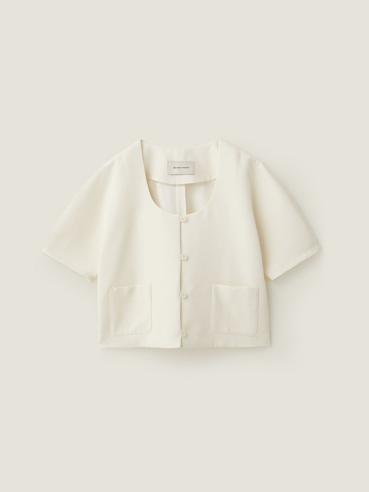 비뮤즈맨션(BEMUSE MANSION) Lace flat collar jacket - Butter
