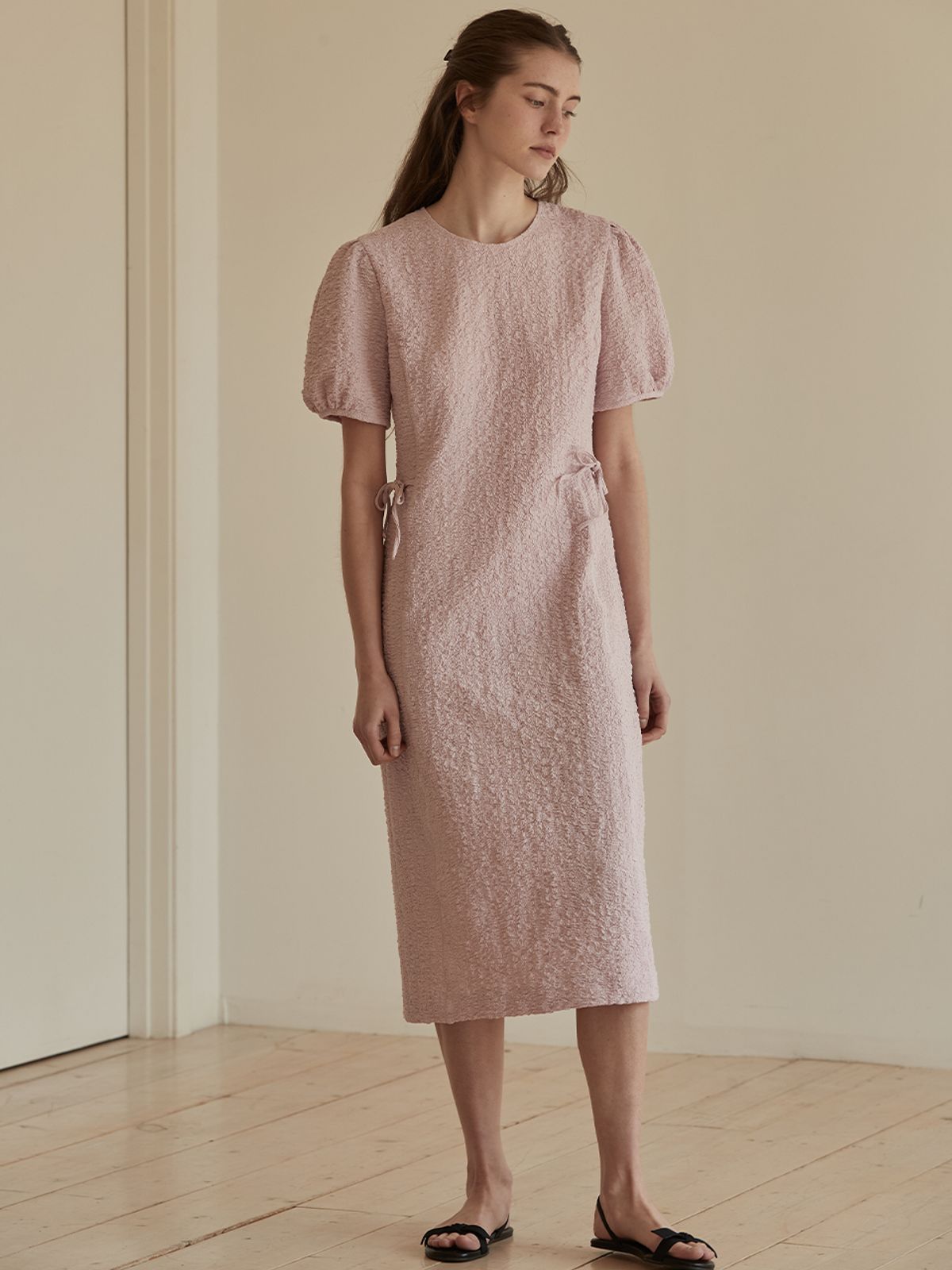 비뮤즈맨션(BEMUSE MANSION) Back point cut out dress - Lilac