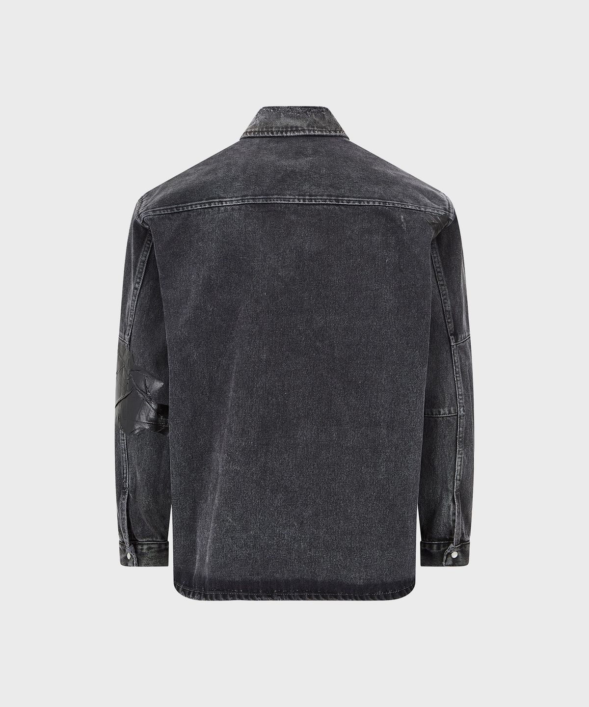 마틴 로즈(MARTINE ROSE) (M) 데님 오버셔츠 블랙 워시 DENIM OVERSHIRT BLACK WASH/GAFFER TAPE